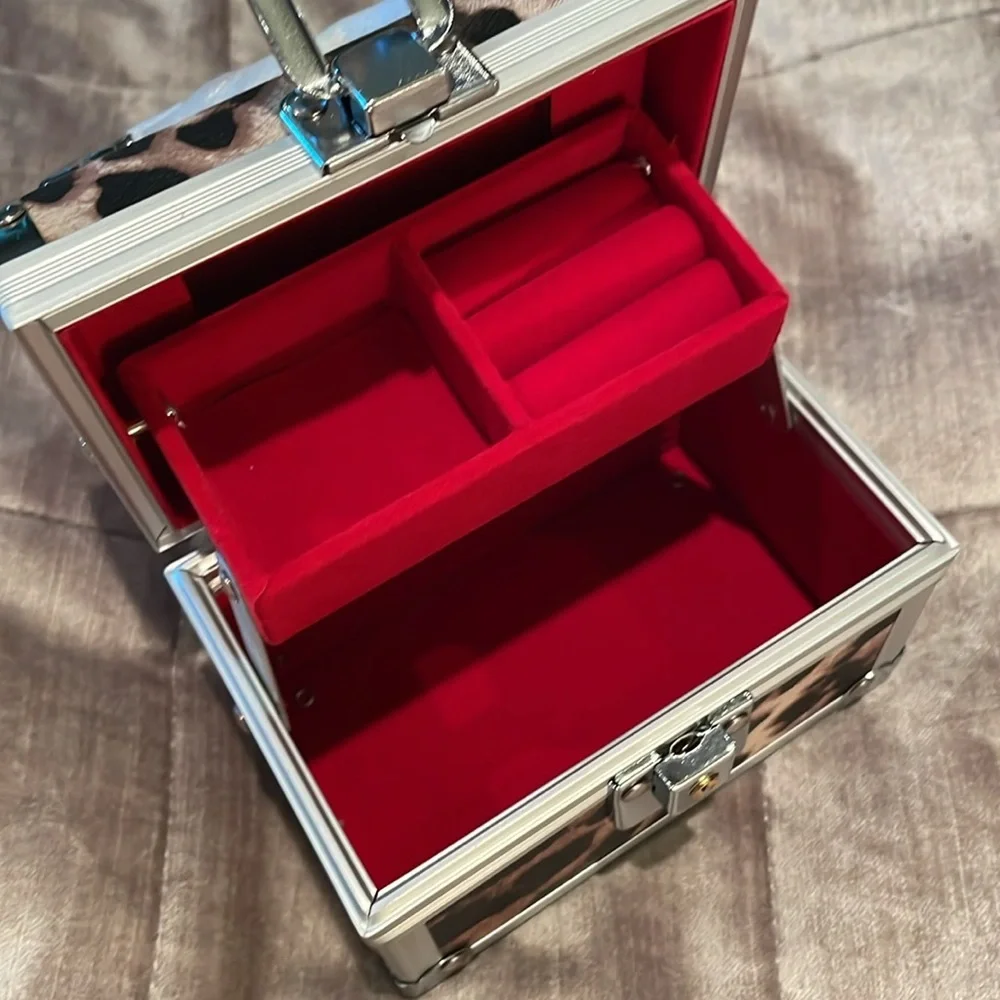 Mini Leopard Print Purse Jewelry Box